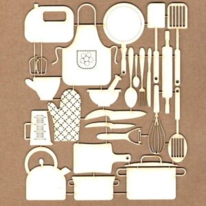 Set Chipboard Utensilios Cocina Kora Projects
