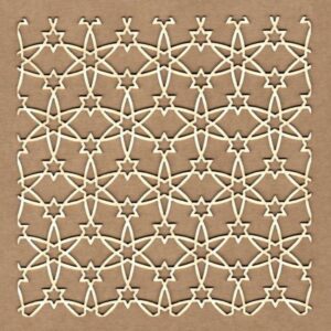 Chipboard Fondo Arabesco Estrellas Kora Projects