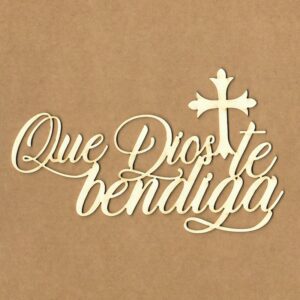 Chipboard Que Dios te bendiga Kora Projects