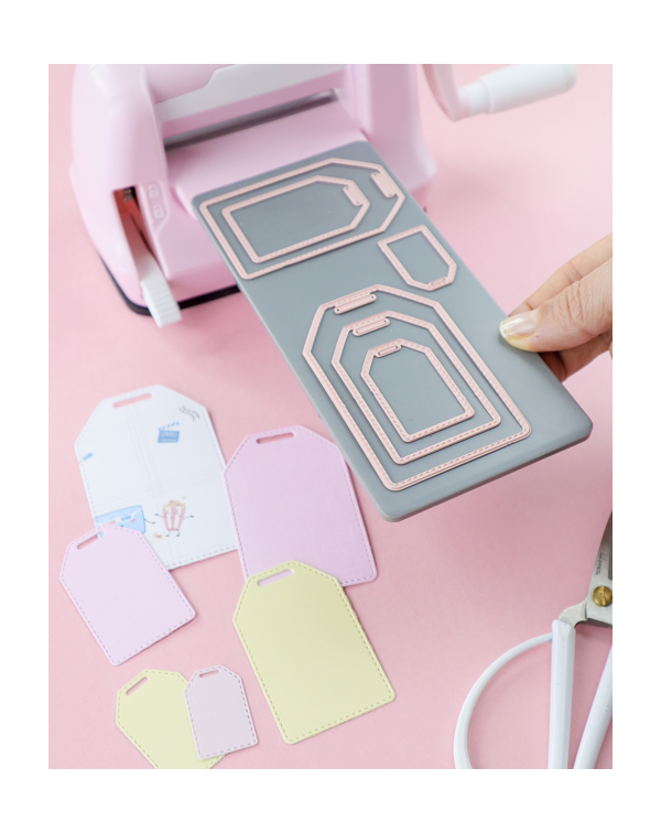 Troquel mini etiquetas -tags , Artesana taller - Imagen 2