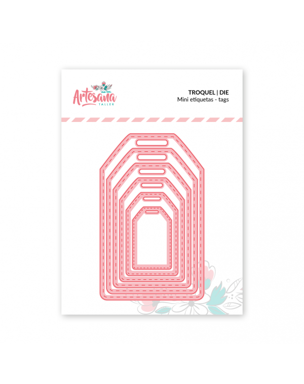Troquel mini etiquetas -tags , Artesana taller