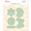 Troquel conectados- Trabas de ojal , Floreciendo /Artesana taller