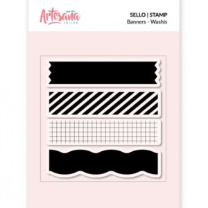 Sello Acrílico  Banners-whasis . Artesana Taller