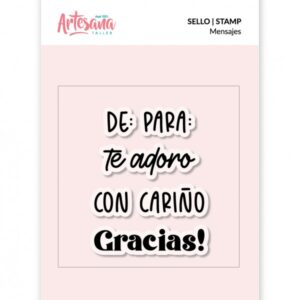 Sello Acrílico  Mensajes . Artesana Taller
