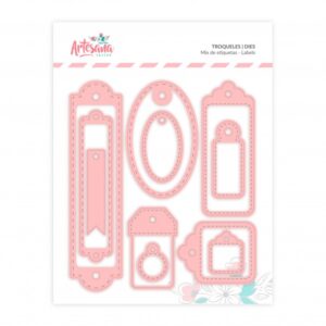 Troquel mix etiquetas -labels  , Artesana taller