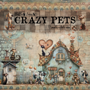 Bellaluna Crazy Pets Collection 8x 8"