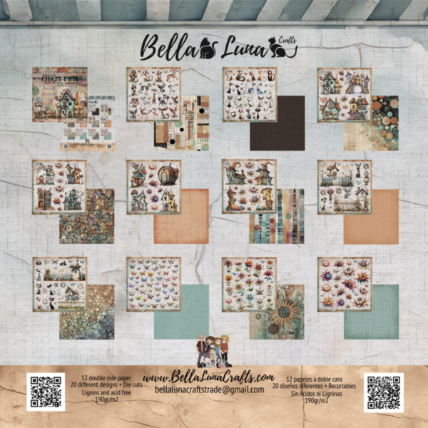 Bellaluna Crazy Pets Cut-outs Collection 8x 8" - Imagen 2