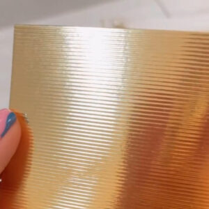 6 Cartulinas FOIL ESPEJO ORO 1 grabado (Johanna Rivero)