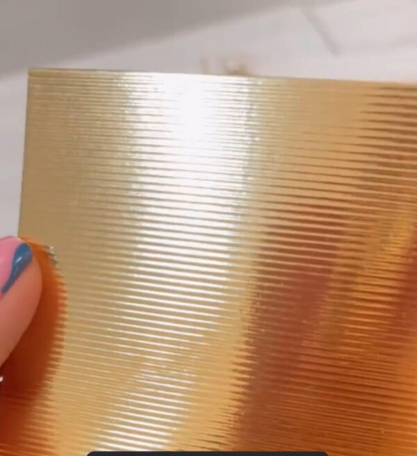 6 Cartulinas FOIL ESPEJO ORO 1 grabado (Johanna Rivero)