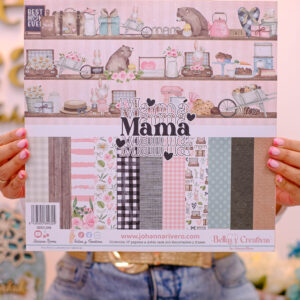 Colección 17 papeles doble cara 12x12" Mamá . Johanna Rivero
