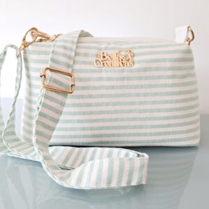 Bolso rayas menta. Summer