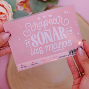 Transfer 14x10cm SCRAPEAR BLANCO