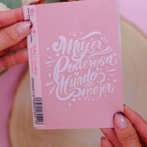 Transfer 14x10cm Mujeres BLANCO.