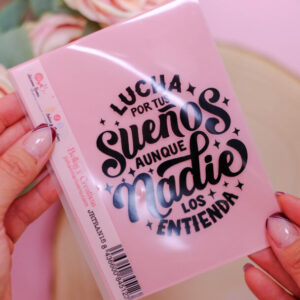 Transfer 14x10cm Lucha por tus sueños NEGRO