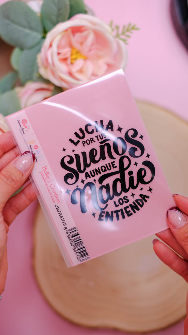 Transfer 14x10cm Lucha por tus sueños NEGRO